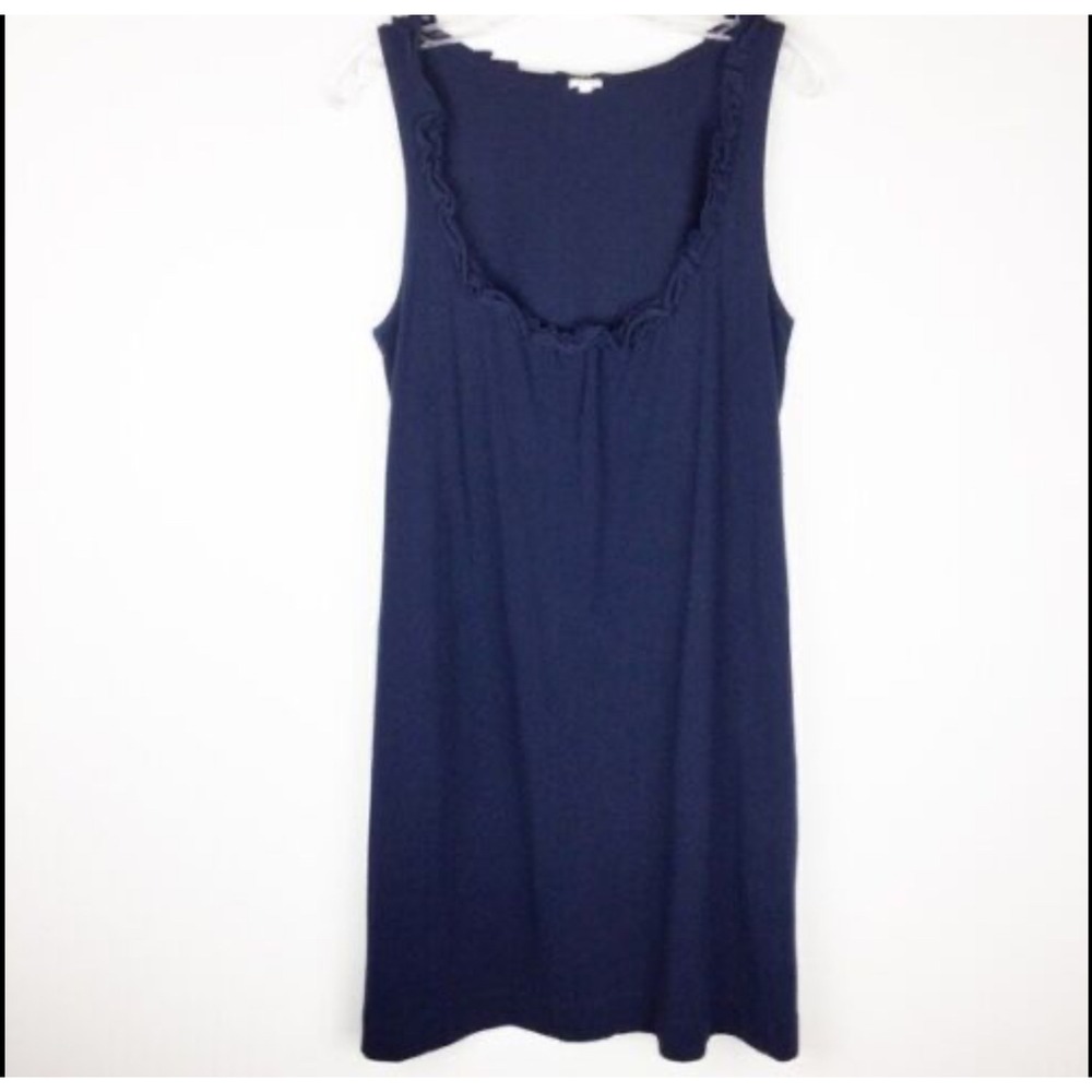 J.Crew Knee Length Navy‎ Dress Size XS Scoop Neck Office Career Wear
